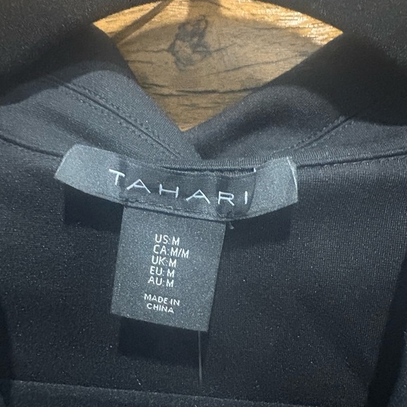 Tahari Black Blazer with Gold Accents - Picture 3 of 8